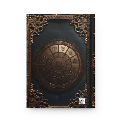 Zodiac Wheel Hardcover Notebook – Astrology Journal for Creative Writing and Celestial Reflections