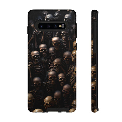 Skeletal Grave Phone Case – Halloween Horror Skeleton Design for iPhone, Samsung Galaxy, and Google Pixel Devices