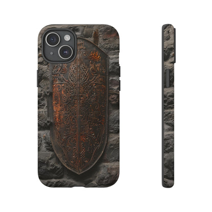 Medieval Shield Phone Case - Ornate Ancient Armor Design for iPhone and Samsung Galaxy Devices