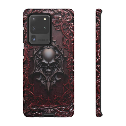 Vampiric Tough Phone Case – Gothic Skull Vampire Design for iPhone, Samsung Galaxy, and Google Pixel Devices