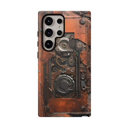 Rusted Mechanisms Phone Case – Steampunk Metal Gear Design for iPhone, Samsung Galaxy, and Google Pixel Devices