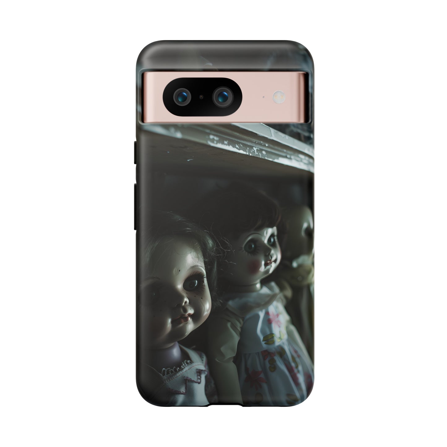 Creepy Dolls Phone Case – Eerie Vintage Doll Design for iPhone, Samsung Galaxy, and Google Pixel Devices