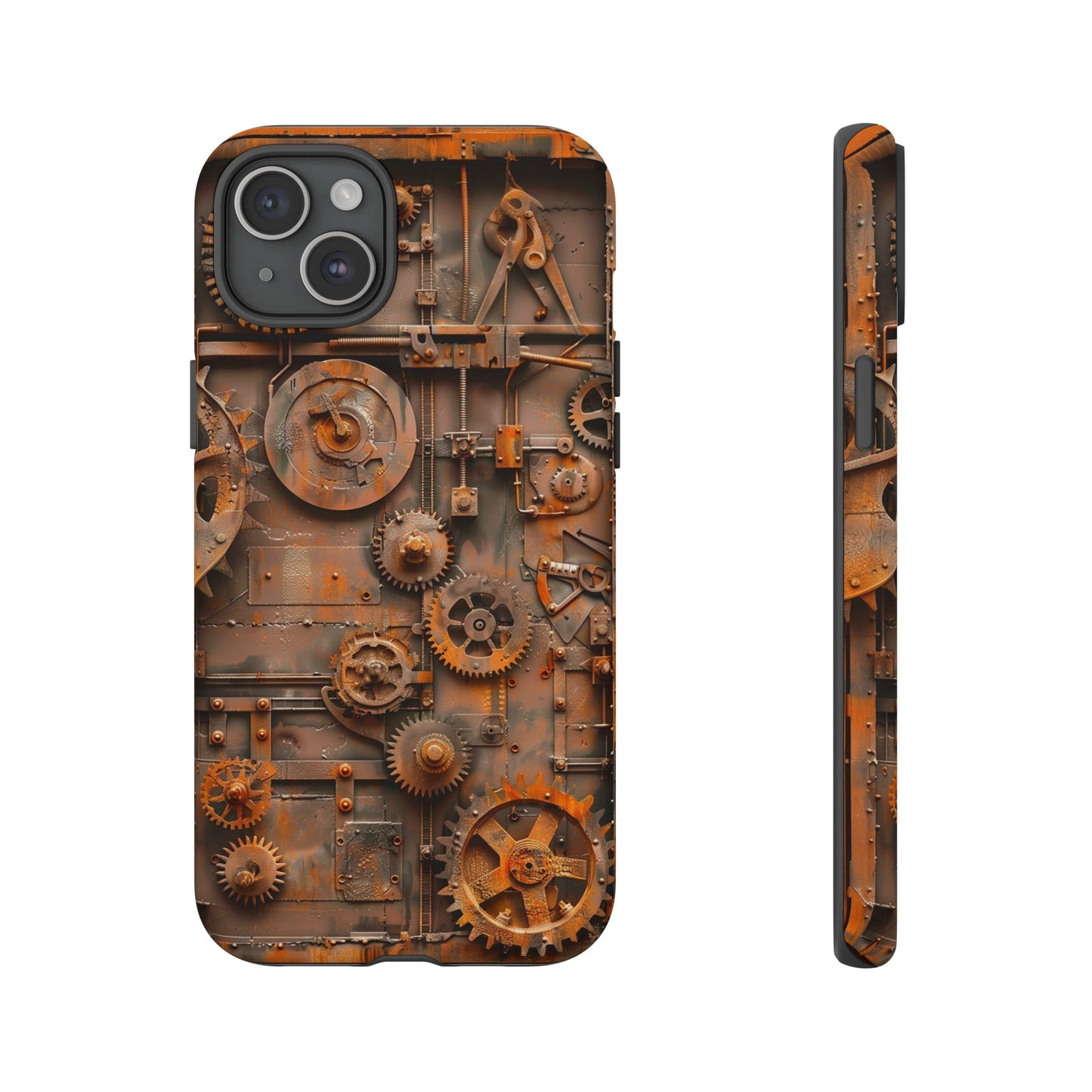 Rusted Steampunk Gearworks Phone Case for iPhone, Samsung Galaxy, and Google Pixel Devices