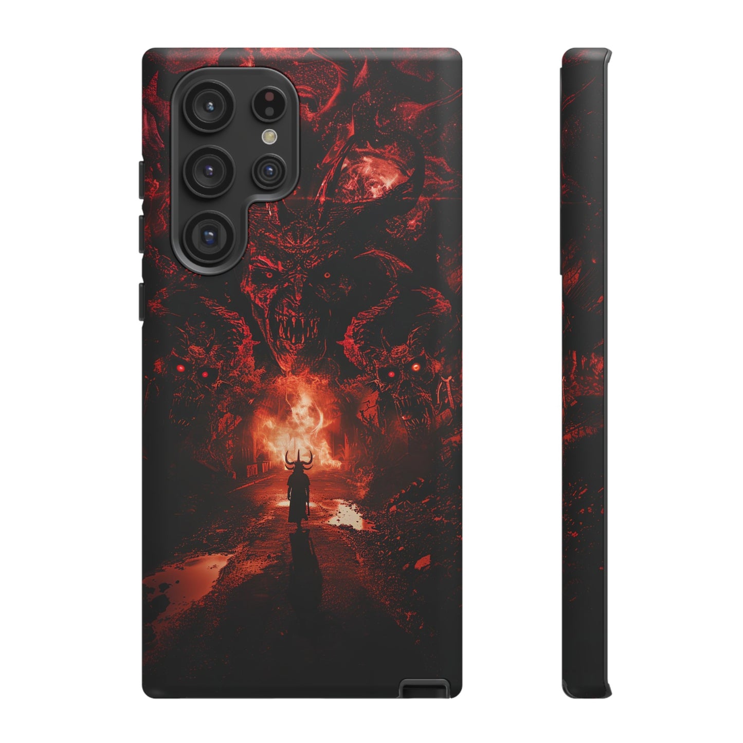 The Road to Hell Phone Case – Gothic Demon and Devil Design for iPhone, Samsung Galaxy, and Google Pixel Devices