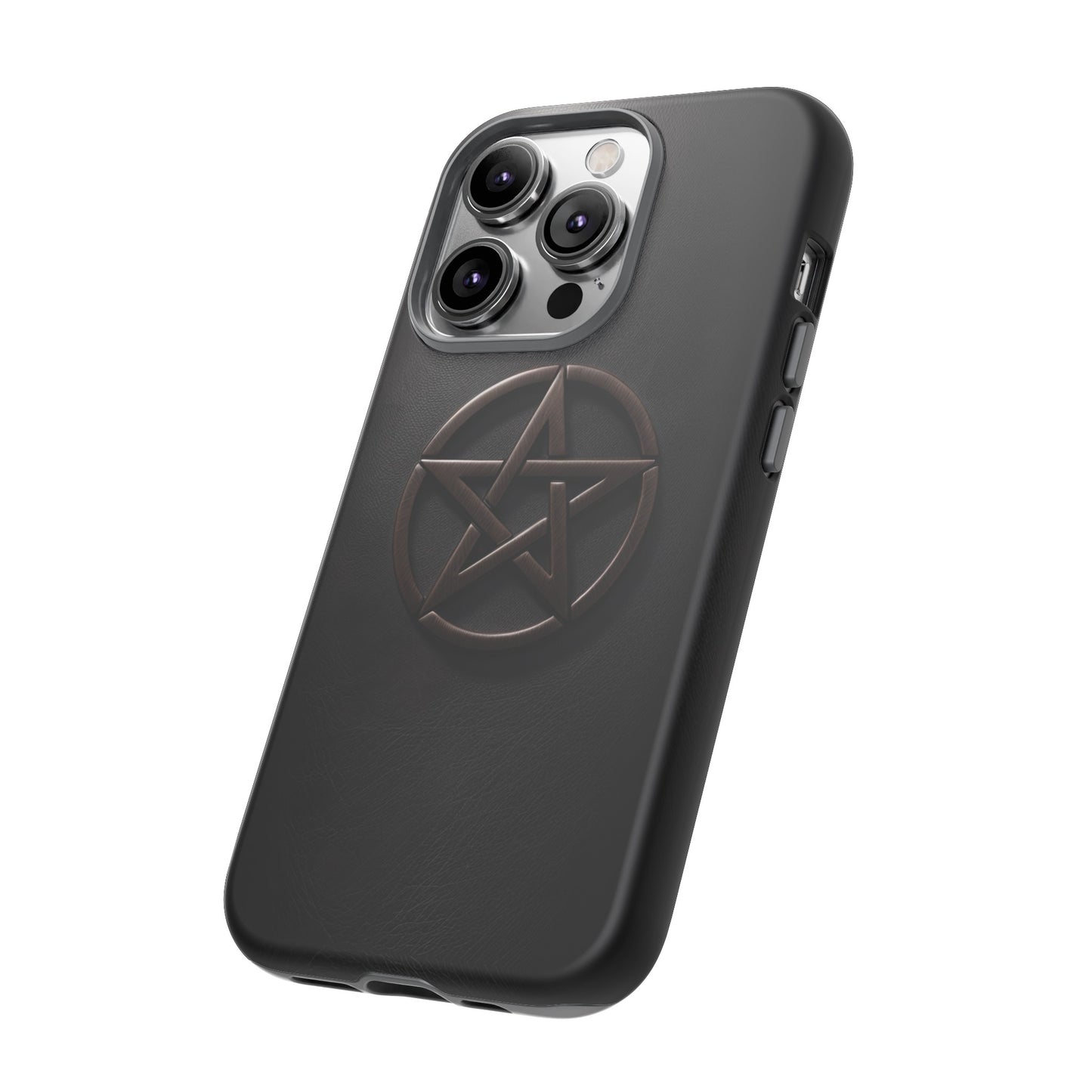 Simple Pentacle Tough Phone Case – Witchcraft Pentagram Design for iPhone, Samsung Galaxy, and Google Pixel Devices