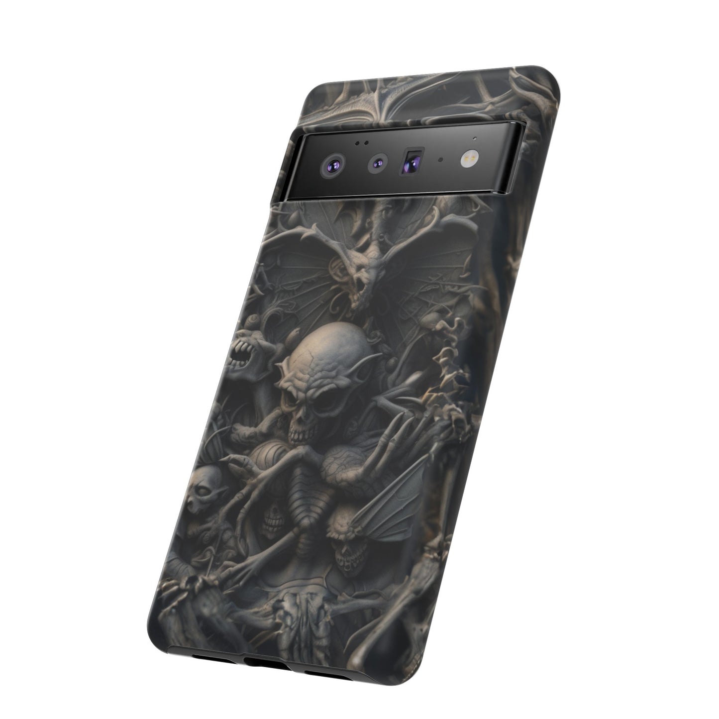 Those Who Dwell Below #1 Phone Case – Intricate Gothic Skeleton Design for iPhone, Samsung Galaxy, Google Pixel Devices