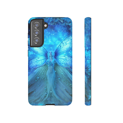 Blue Cosmic Fairy Phone Case – Enchanting Fae Design for iPhone, Samsung Galaxy, and Google Pixel Devices