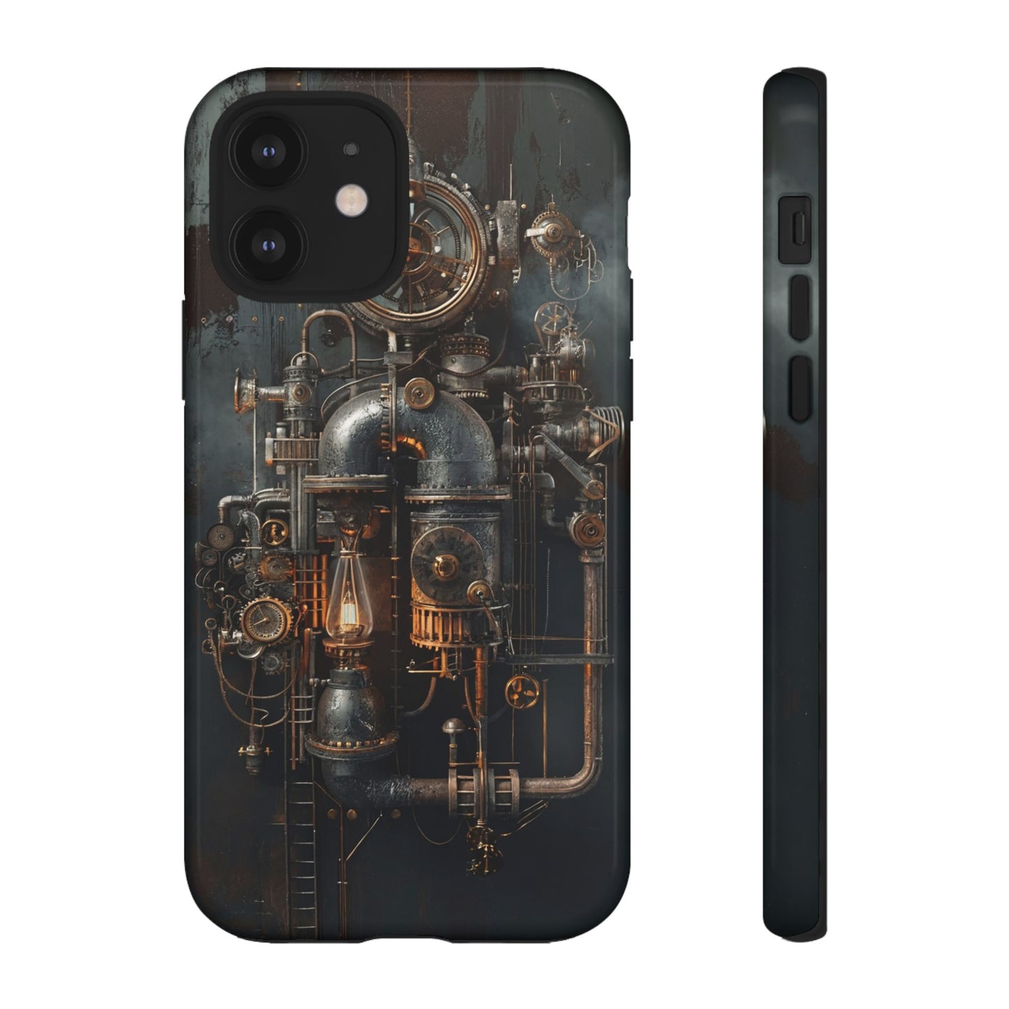 Steampunk Machine #2 Phone Case - Intricate Industrial Design for iPhone, Samsung Galaxy, Google Pixel Devices, Victorian Design Gears