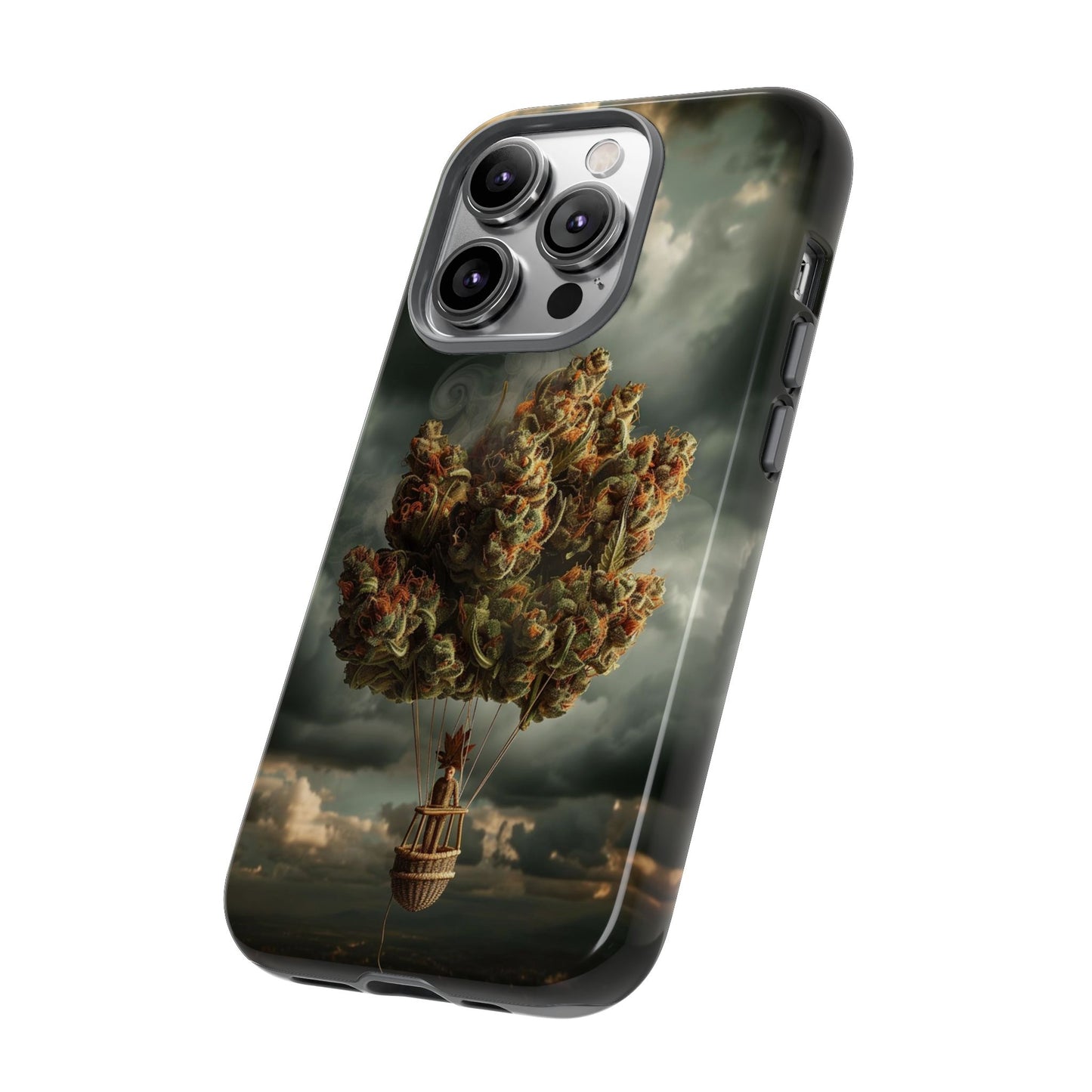 Cannabis Balloon Adventure Phone Case - For iPhone, Samsung Galaxy, and Google Pixel Devices