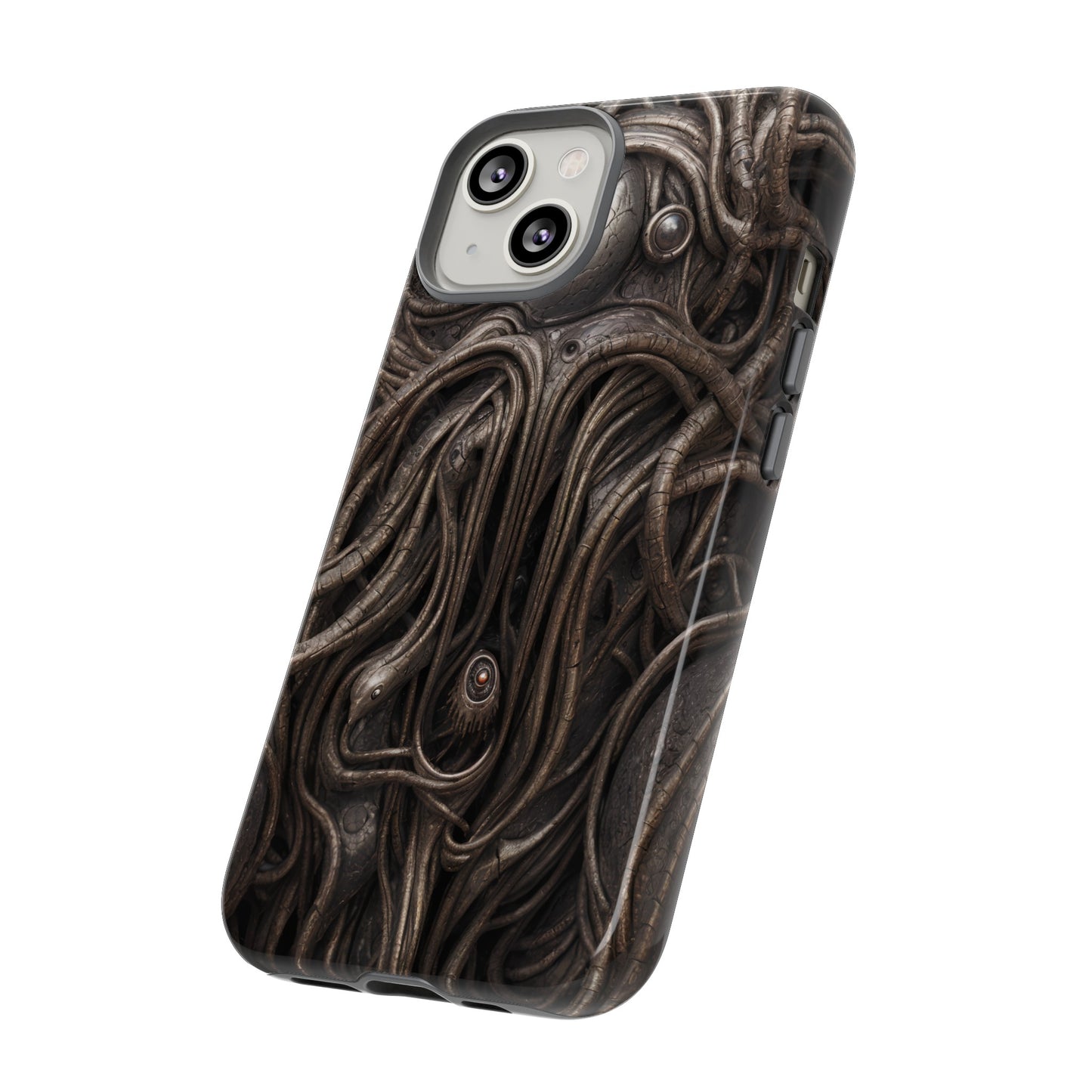 Biomechanical Horror 4 Phone Case – Futuristic Alien Design for iPhone, Samsung Galaxy, and Google Pixel Devices