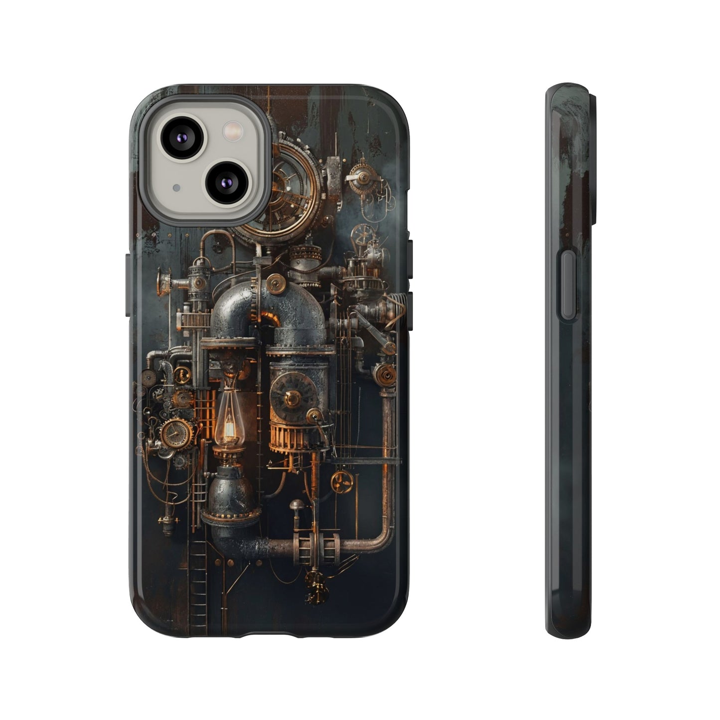 Steampunk Machine #2 Phone Case - Intricate Industrial Design for iPhone, Samsung Galaxy, Google Pixel Devices, Victorian Design Gears