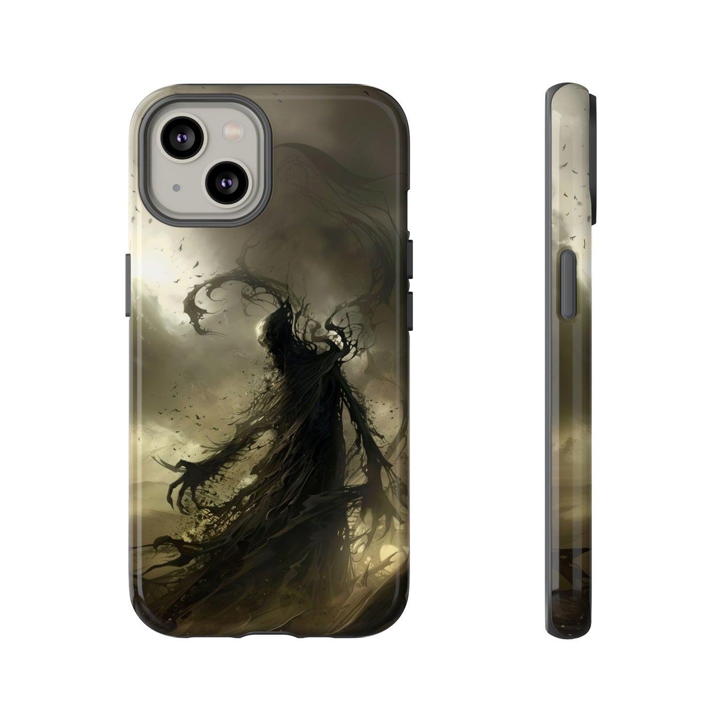 Dark Spirit Phone Case – Grim Reaper Haunting Design for iPhone, Samsung Galaxy, and Google Pixel Devices