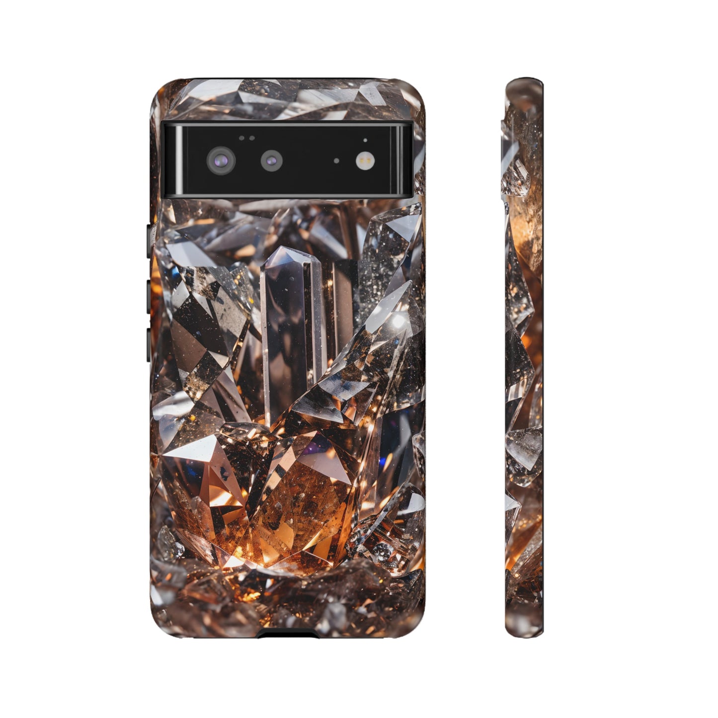 Crystalline Phone Case – Healing Crystal Quartz Design for iPhone, Samsung Galaxy, and Google Pixel Devices