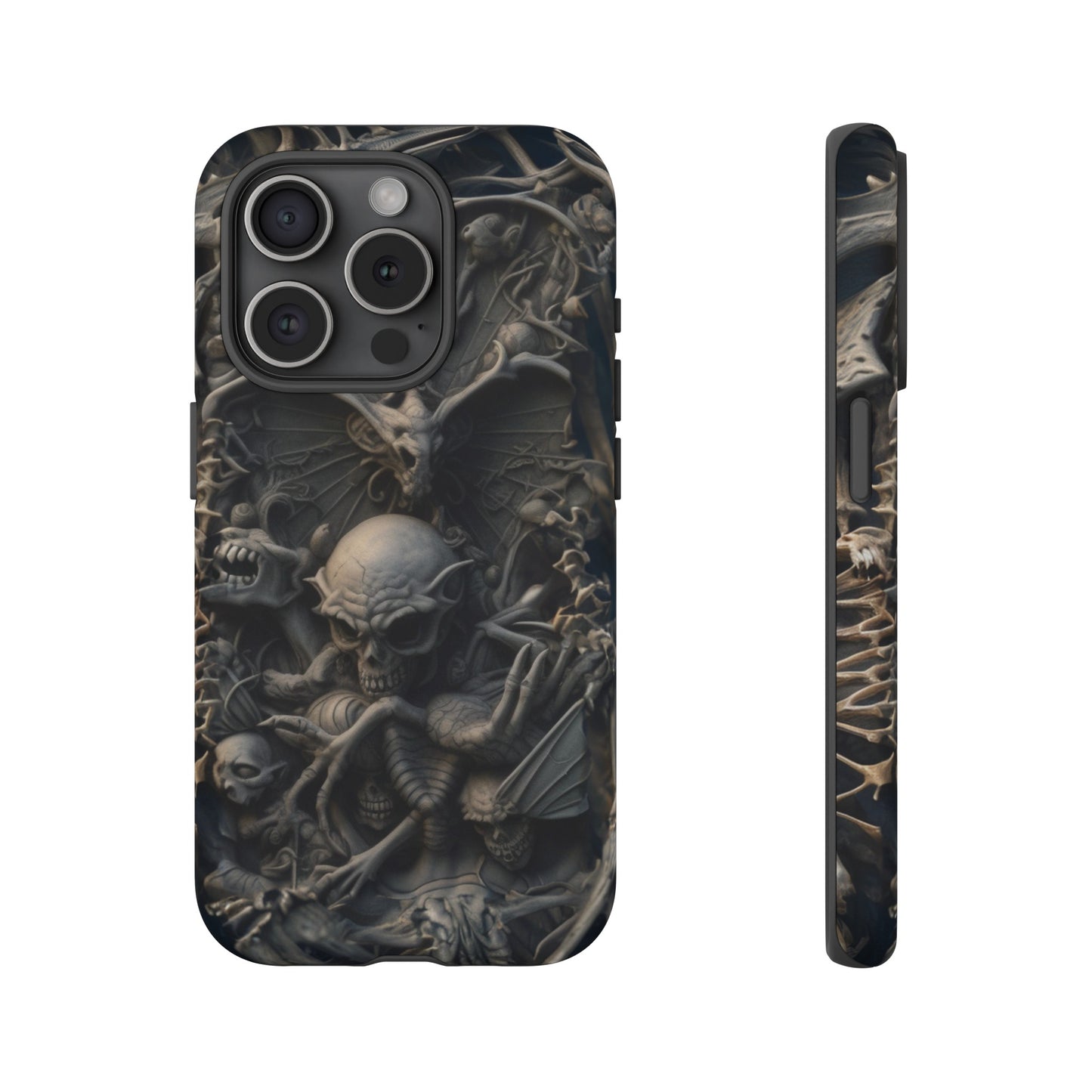 Those Who Dwell Below #1 Phone Case – Intricate Gothic Skeleton Design for iPhone, Samsung Galaxy, Google Pixel Devices