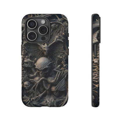 Those Who Dwell Below #1 Phone Case – Intricate Gothic Skeleton Design for iPhone, Samsung Galaxy, Google Pixel Devices