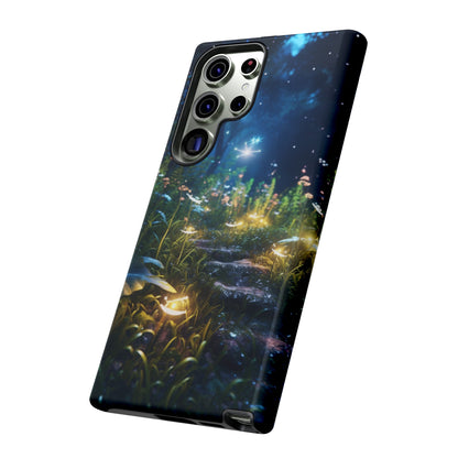 Fireflies in the Forest Tough Phone Case – Enchanting Summer Night Design for iPhone, Samsung Galaxy, and Google Pixel Devices