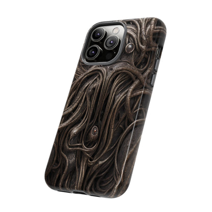 Biomechanical Horror 4 Phone Case – Futuristic Alien Design for iPhone, Samsung Galaxy, and Google Pixel Devices