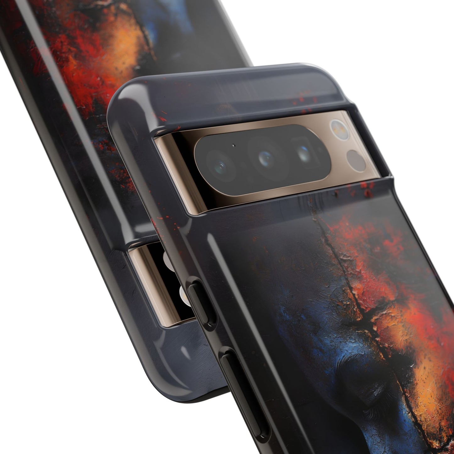 Abstract Duality Art Phone Case - Bold Modern Design