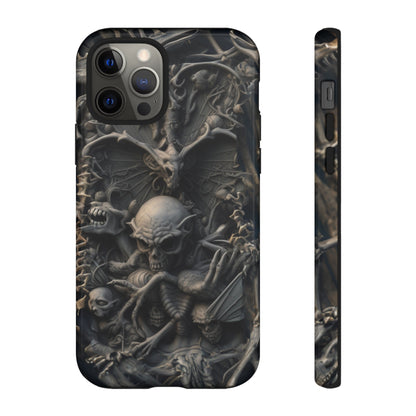 Those Who Dwell Below #1 Phone Case – Intricate Gothic Skeleton Design for iPhone, Samsung Galaxy, Google Pixel Devices