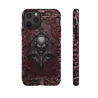 Vampiric Tough Phone Case – Gothic Skull Vampire Design for iPhone, Samsung Galaxy, and Google Pixel Devices