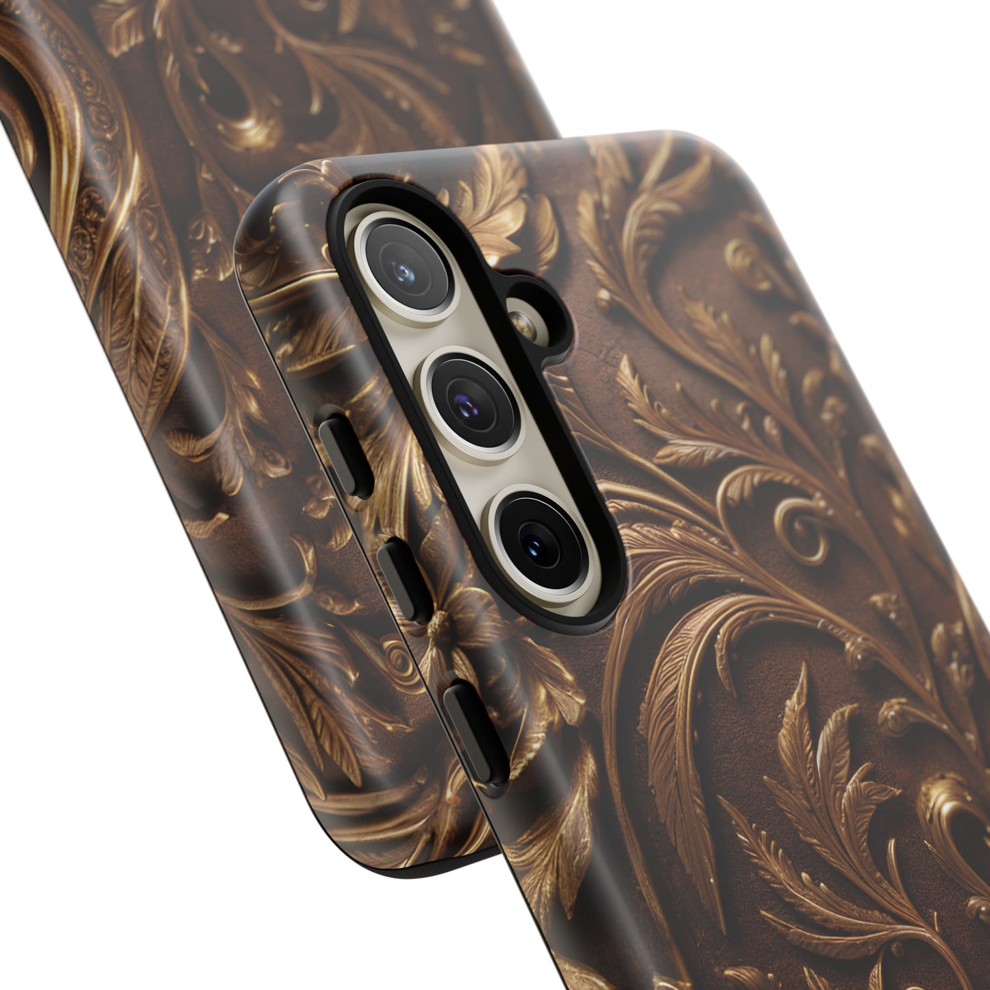 Elegant Bronze Phone Case – Victorian Floral Design for iPhone, Samsung Galaxy, and Google Pixel Devices