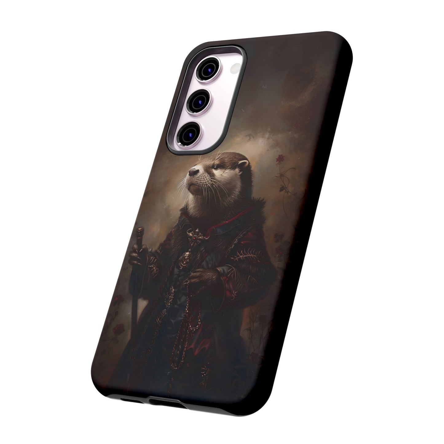 Noble Otter King Phone Case - Vintage Gothic Animal Art Design for iPhone, Samsung Galaxy, and Google Pixel Devices