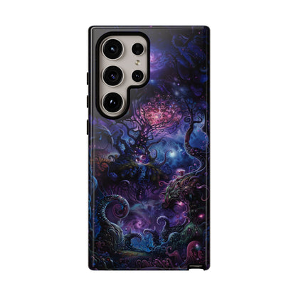 Trippy Psychedelic Alien Landscape Phone Case - Vibrant Abstract Design for iPhone, Samsung Galaxy and Google Pixel Devices