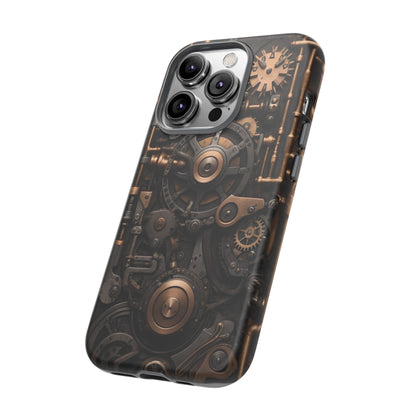 Steampunk Machine Phone Case – Victorian Gears Design for iPhone, Samsung Galaxy, and Google Pixel Devices