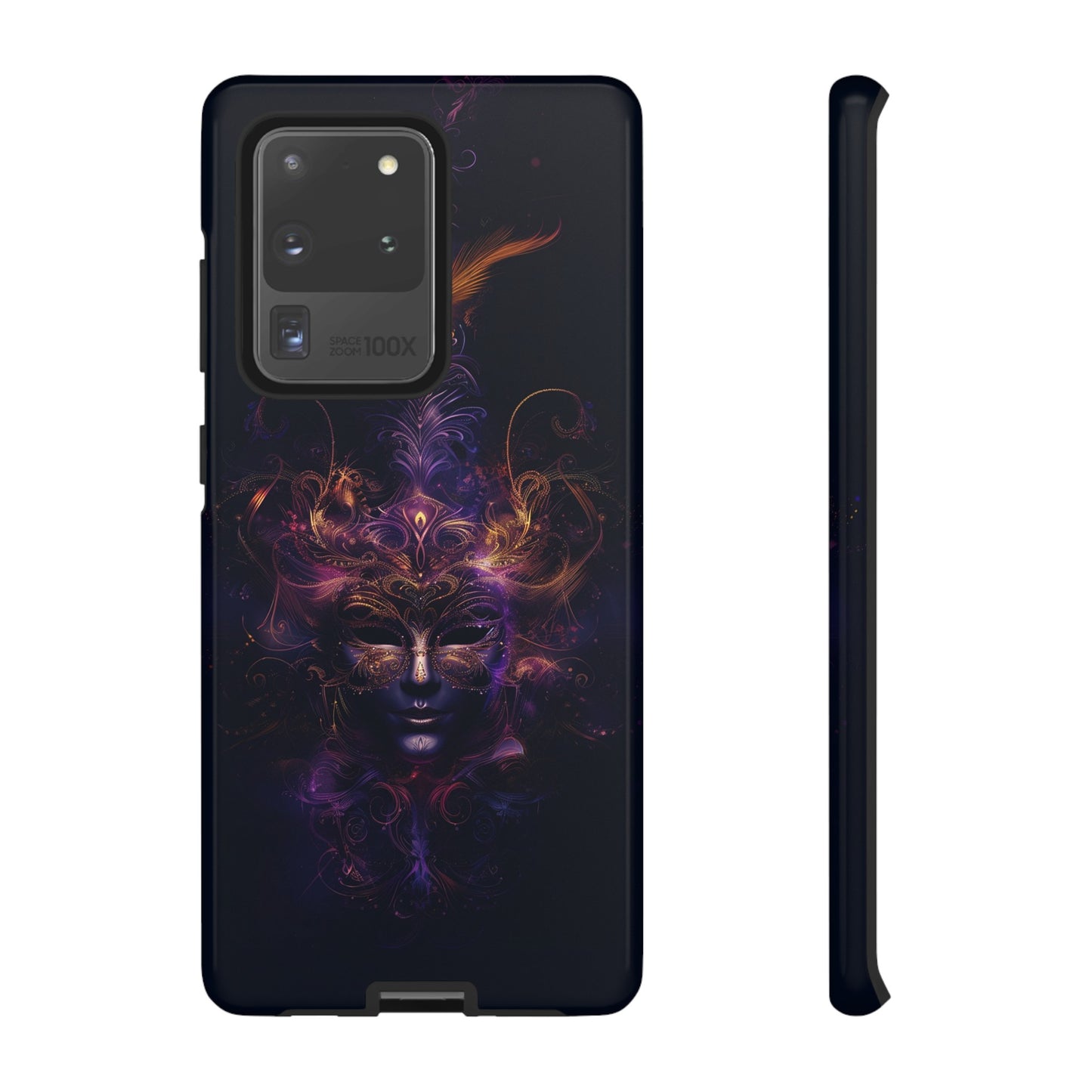 Elegant Masquerade Mask Phone Case for iPhone, Samsung Galaxy, and Google Pixel Devices - Mystical Design