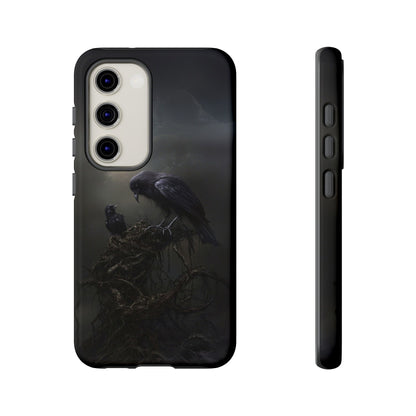 Gothic Raven Phone Case - Dark Crow Art for iPhone, Samsung Galaxy, and Google Pixel Devices