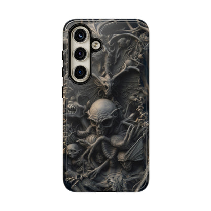 Those Who Dwell Below #1 Phone Case – Intricate Gothic Skeleton Design for iPhone, Samsung Galaxy, Google Pixel Devices