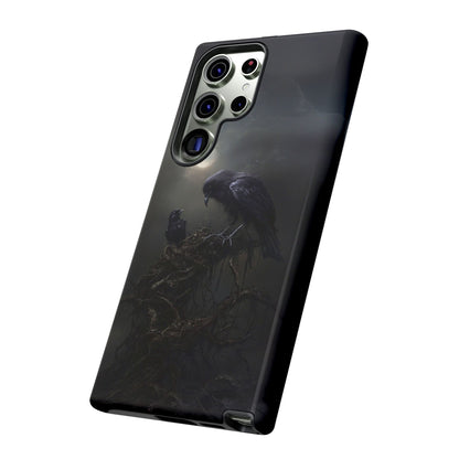 Gothic Raven Phone Case - Dark Crow Art for iPhone, Samsung Galaxy, and Google Pixel Devices