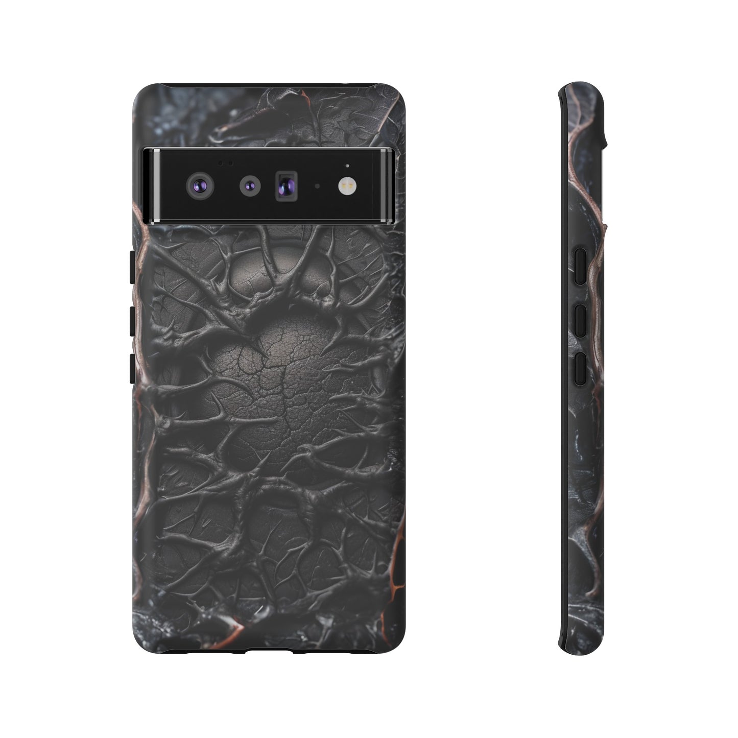 Black Veins Tough Phone Case – Lovecraftian Horror Design for iPhone, Samsung Galaxy, and Google Pixel Devices