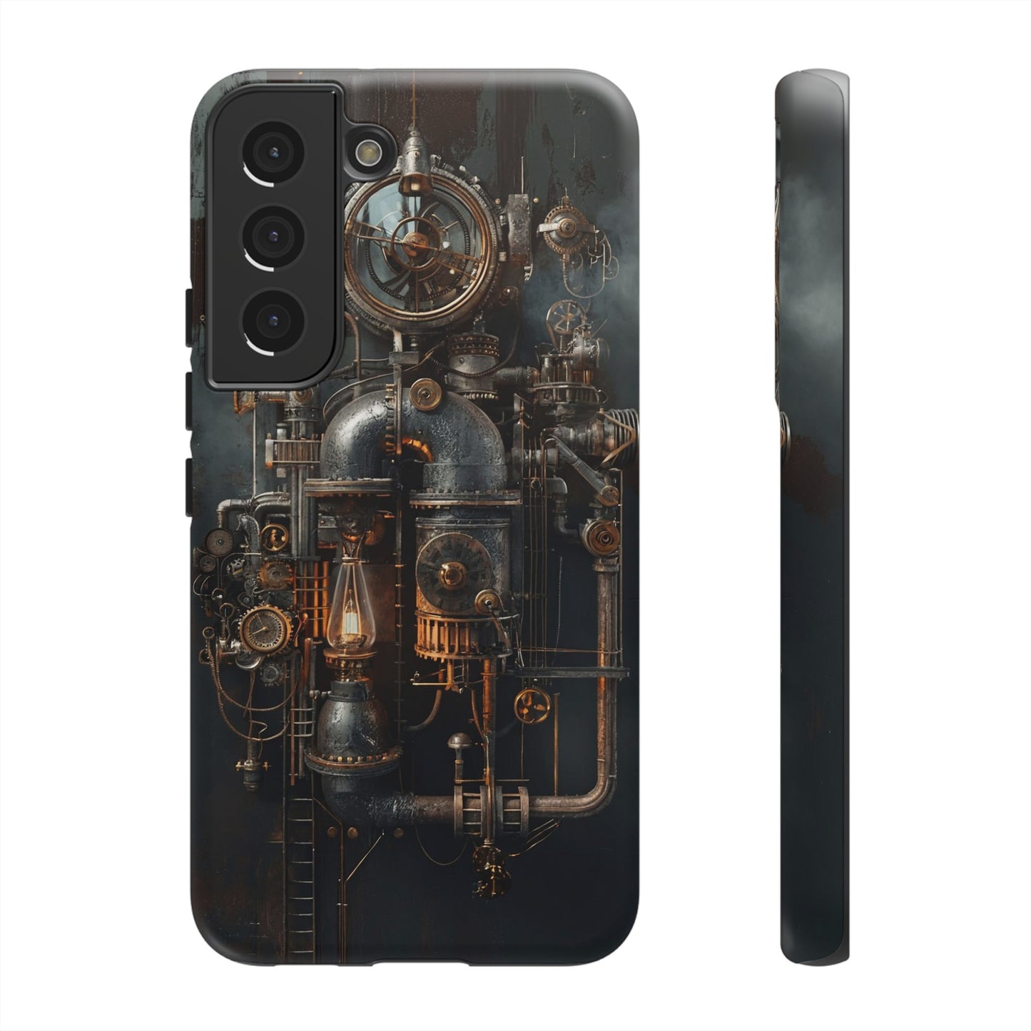 Steampunk Machine #2 Phone Case - Intricate Industrial Design for iPhone, Samsung Galaxy, Google Pixel Devices, Victorian Design Gears