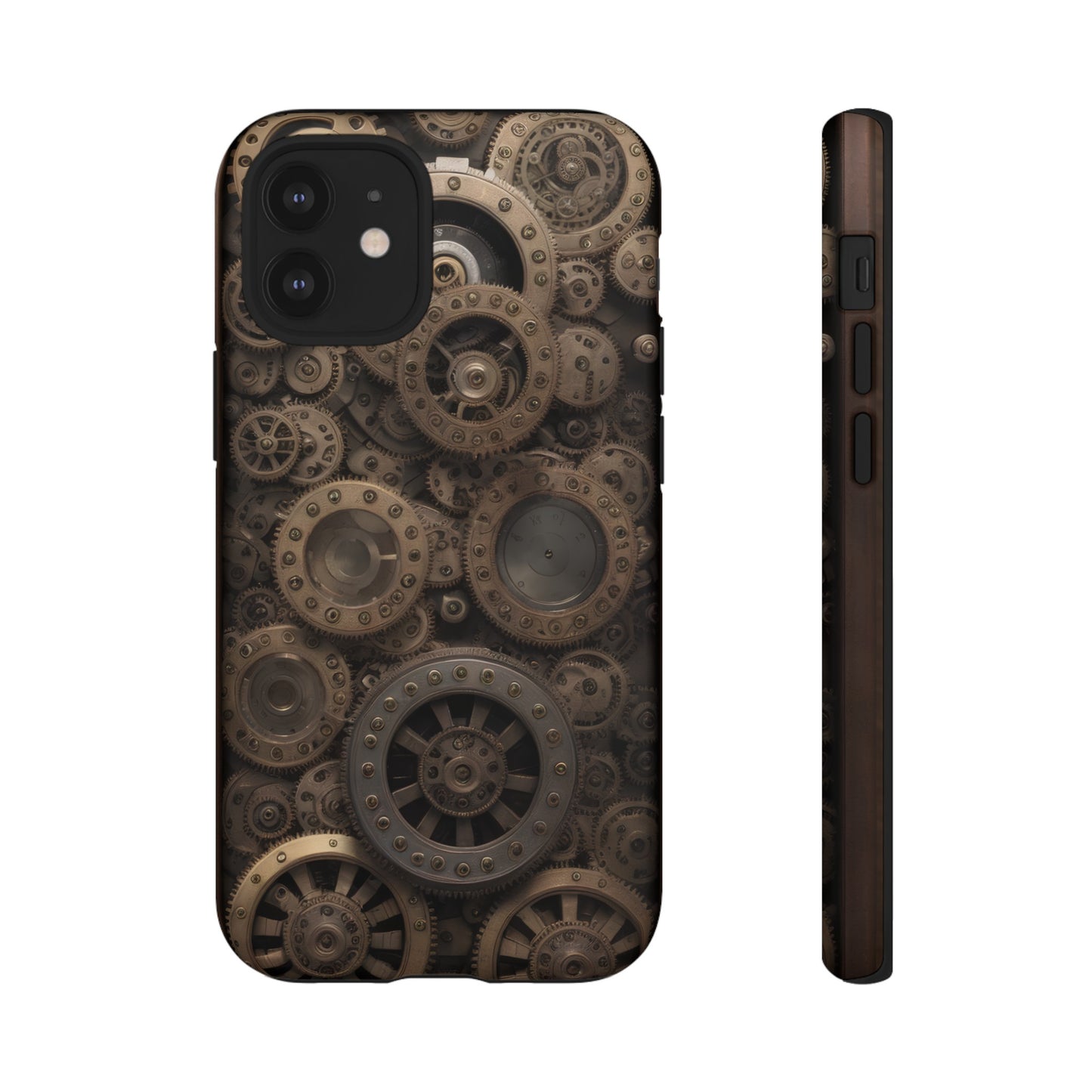 Gearworks 3 Phone Case – Steampunk Victorian Design with Gears and Clockwork for iPhone, Samsung Galaxy, and Google Pixel Devices