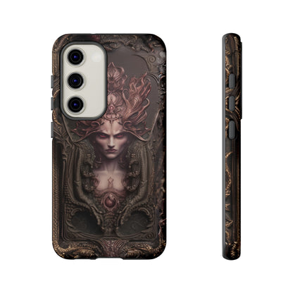 Dark Lilith Phone Case – Horned Hell Horror Design for iPhone, Samsung Galaxy, and Google Pixel Devices