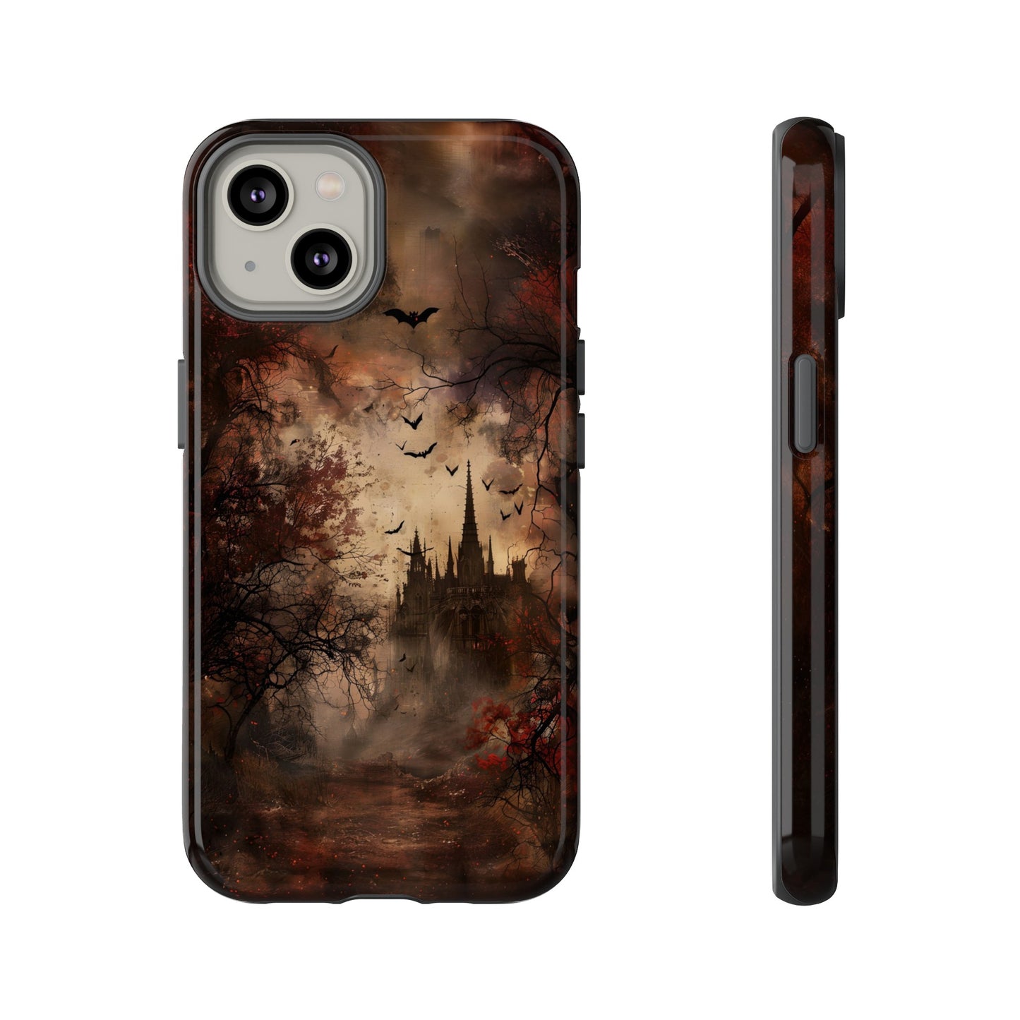 Gothic Castle Phone Case - Spooky Halloween Design for iPhone, Samsung Galaxy, Google Pixel Devices