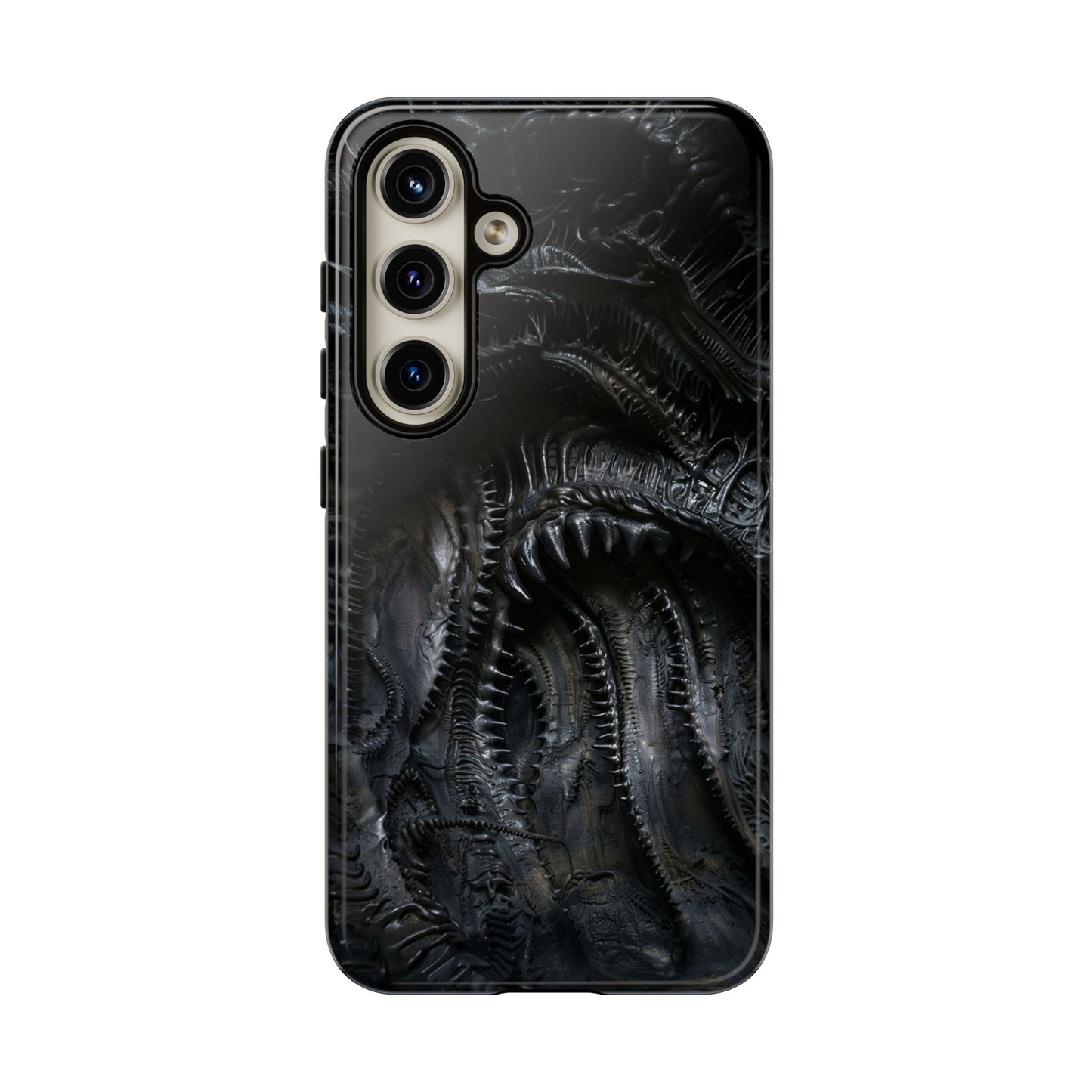 Surreal Biomechanical Phone Case - Gothic Sci-Fi Art for iPhone, Samsung Galaxy, and Google Pixel Devices