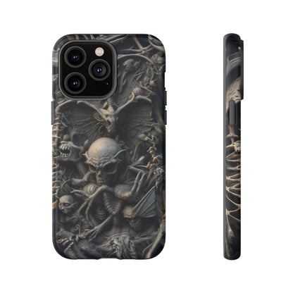 Those Who Dwell Below #1 Phone Case – Intricate Gothic Skeleton Design for iPhone, Samsung Galaxy, Google Pixel Devices