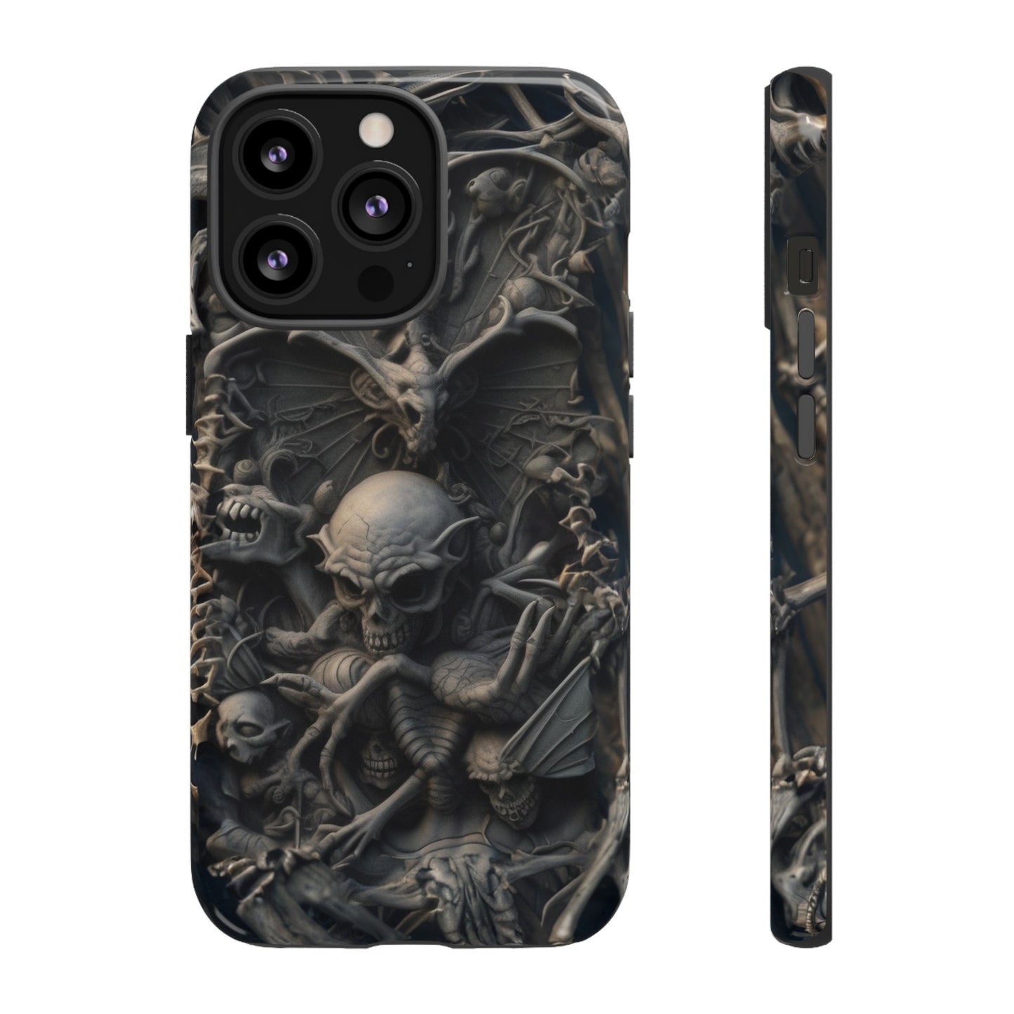 Those Who Dwell Below #1 Phone Case – Intricate Gothic Skeleton Design for iPhone, Samsung Galaxy, Google Pixel Devices