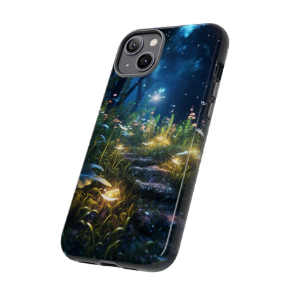 Fireflies in the Forest Tough Phone Case – Enchanting Summer Night Design for iPhone, Samsung Galaxy, and Google Pixel Devices