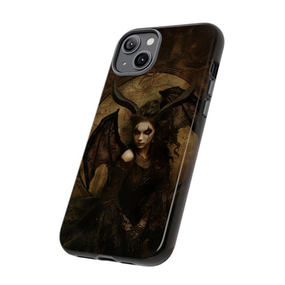 Demon Lilith Gothic Phone Case for iPhone, Samsung Galaxy, Google Pixel - Dark Fantasy Art