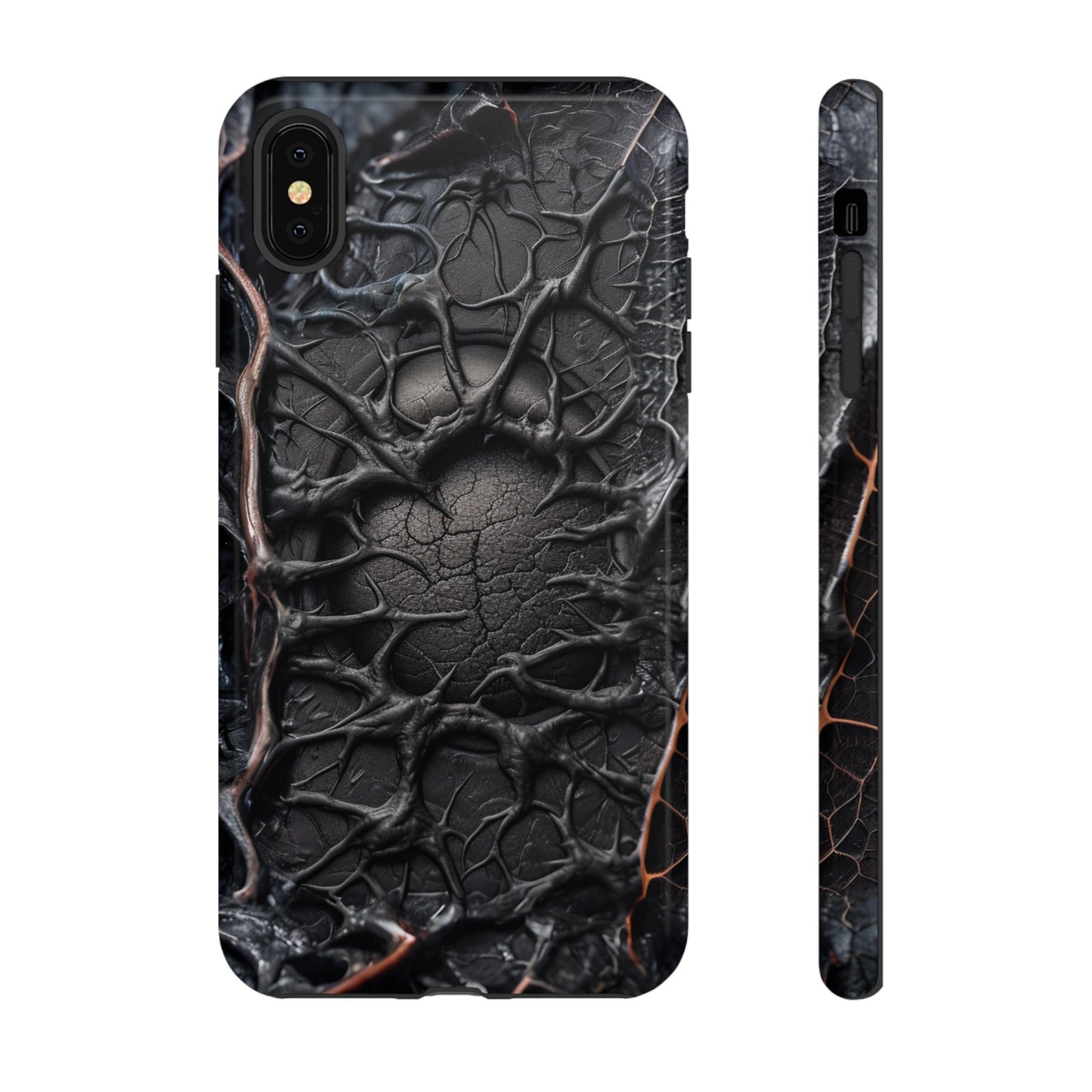 Black Veins Tough Phone Case – Lovecraftian Horror Design for iPhone, Samsung Galaxy, and Google Pixel Devices