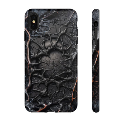 Black Veins Tough Phone Case – Lovecraftian Horror Design for iPhone, Samsung Galaxy, and Google Pixel Devices