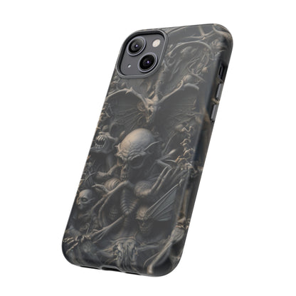 Those Who Dwell Below #1 Phone Case – Intricate Gothic Skeleton Design for iPhone, Samsung Galaxy, Google Pixel Devices