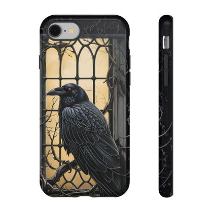 The Raven Phone Case – Edgar Allan Poe Inspired Gothic Design for iPhone, Samsung Galaxy, and Google Pixel Devices