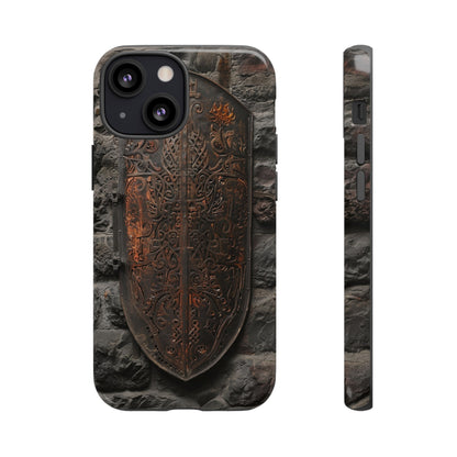 Medieval Shield Phone Case - Ornate Ancient Armor Design for iPhone and Samsung Galaxy Devices