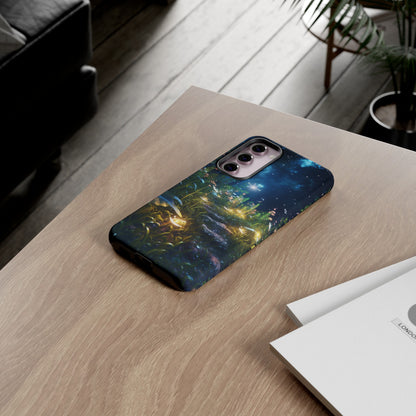 Fireflies in the Forest Tough Phone Case – Enchanting Summer Night Design for iPhone, Samsung Galaxy, and Google Pixel Devices