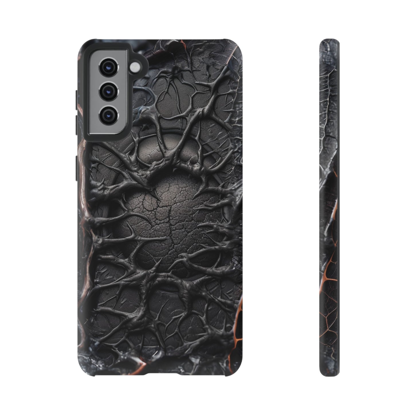 Black Veins Tough Phone Case – Lovecraftian Horror Design for iPhone, Samsung Galaxy, and Google Pixel Devices