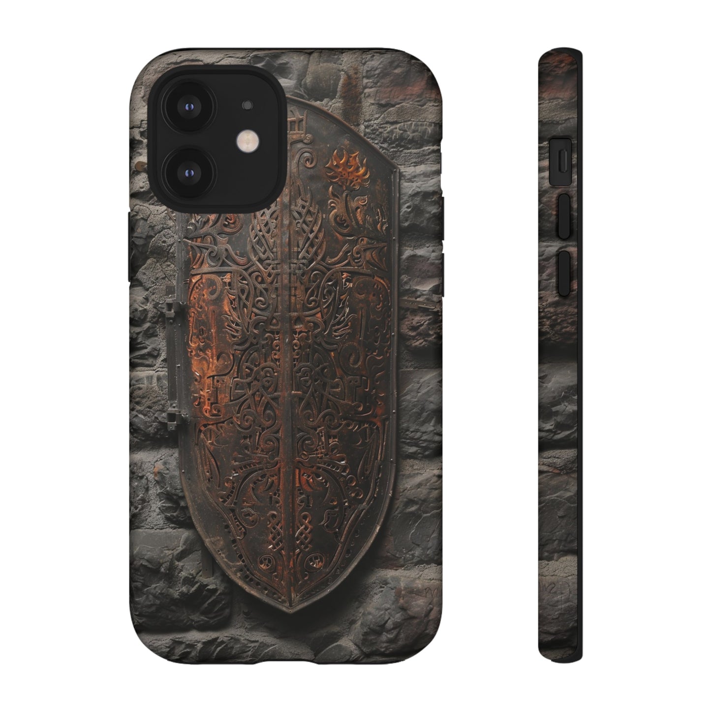 Medieval Shield Phone Case - Ornate Ancient Armor Design for iPhone and Samsung Galaxy Devices